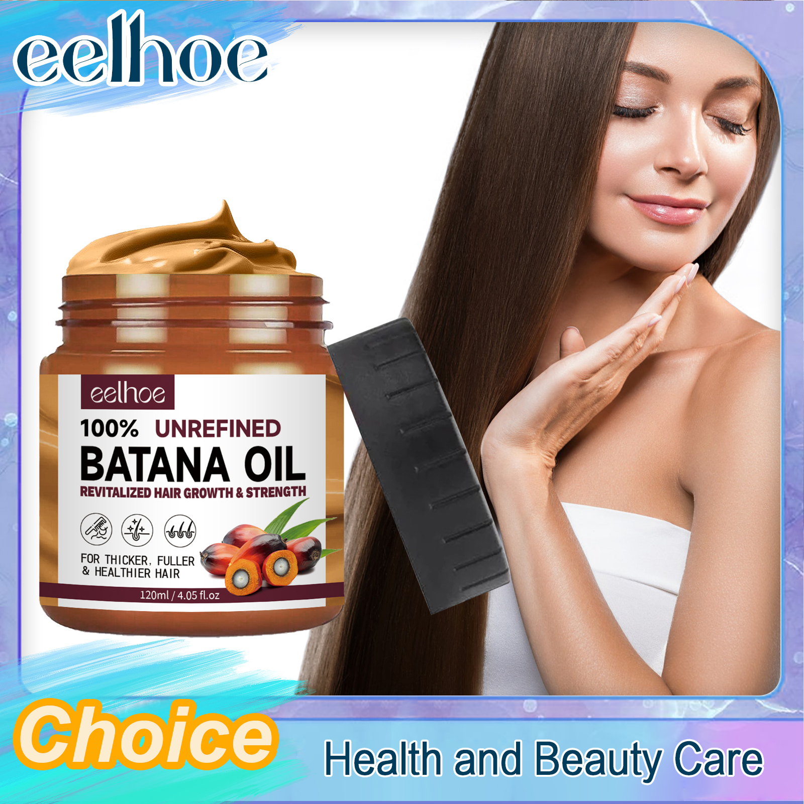Hair Care For Curly Dry Hair - Batana Oil Hair Conditioner Strengthen Nourish