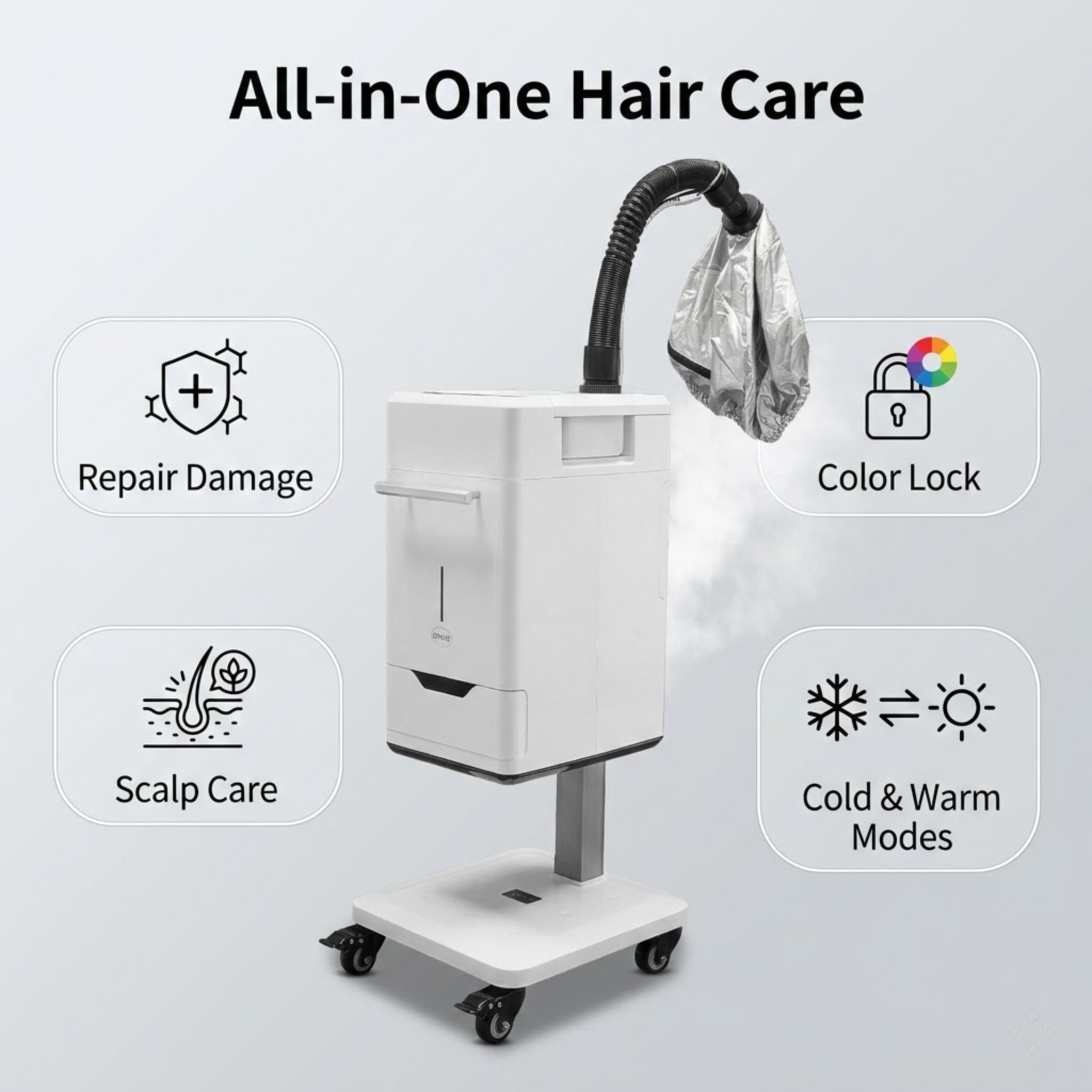 Hair Care Salon - Nano Hair Steamer Machine Home Beauty