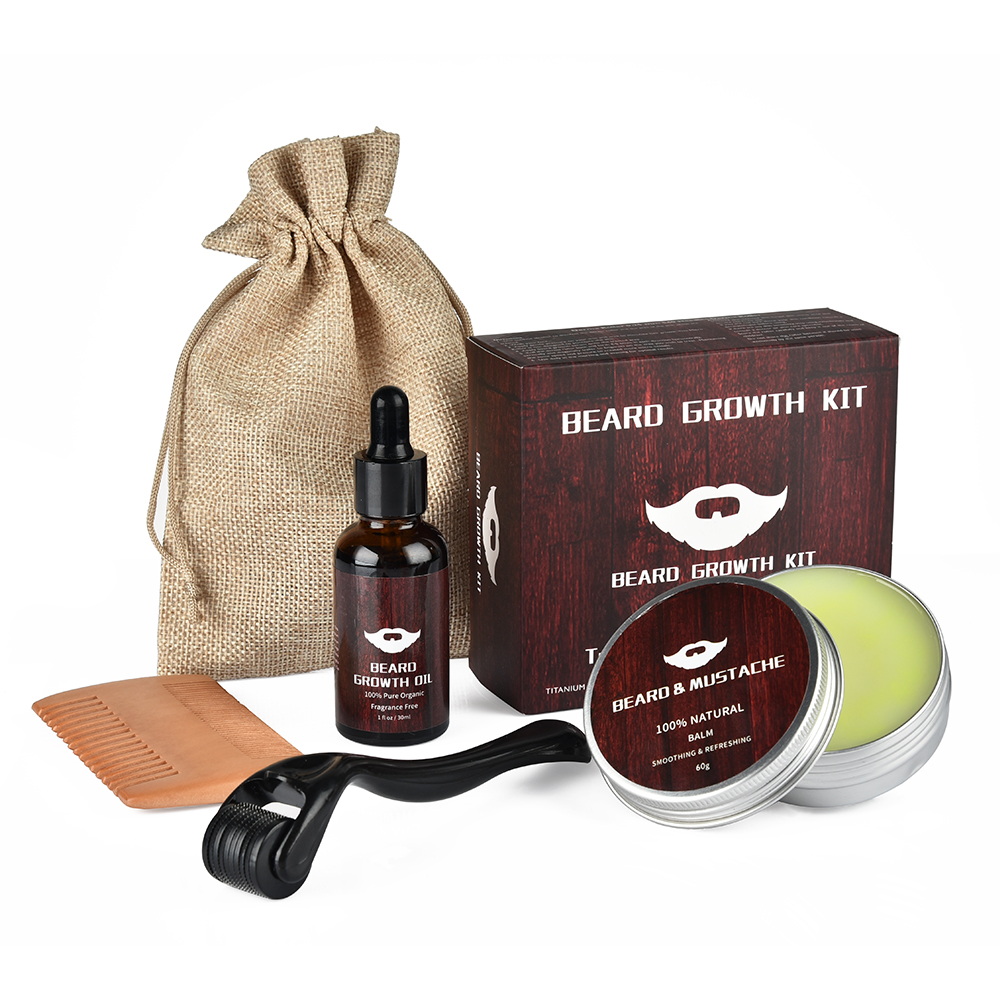 Hair Care Olive Oil - Men Beard Growth Kit Natural Beard