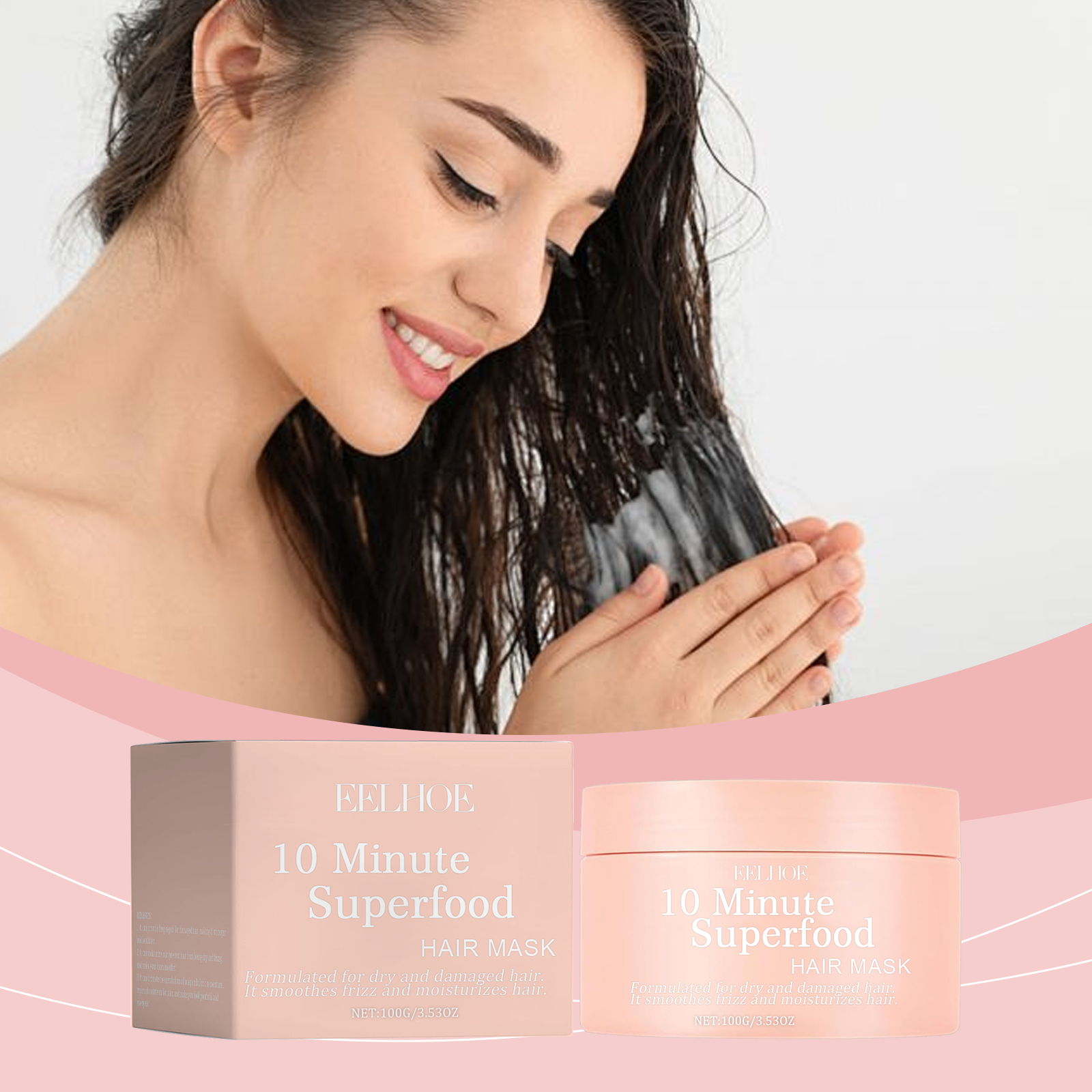 Hair Care With Aloe Vera - Keratin Hair Mask Repairing Frizzy Conditioner