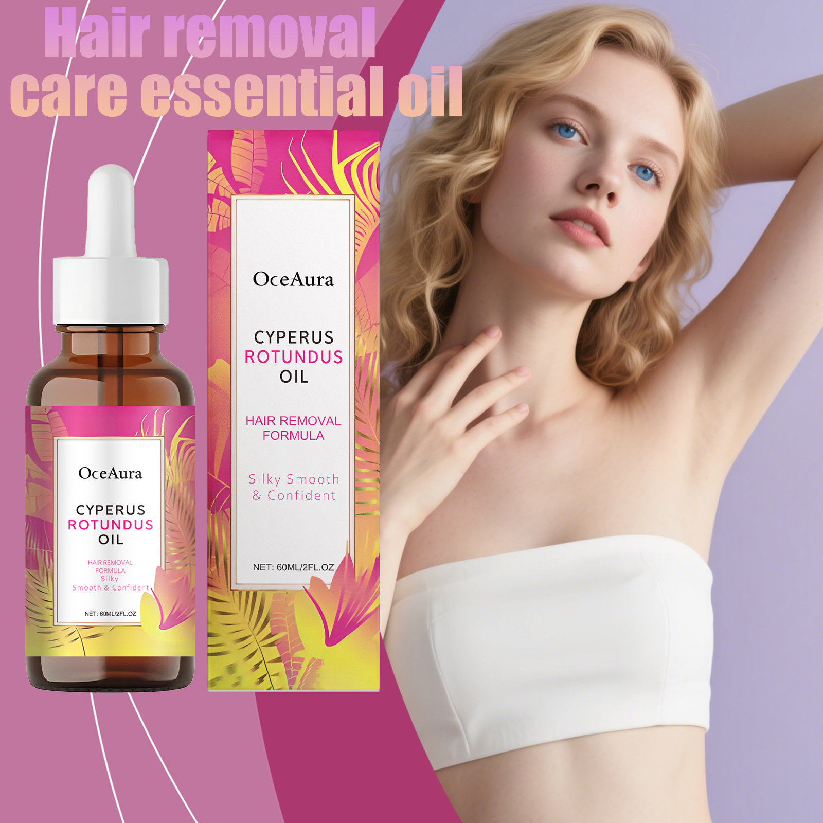 Hair Care With Aloe Vera - Hair Removal Care Essential Oil Gently