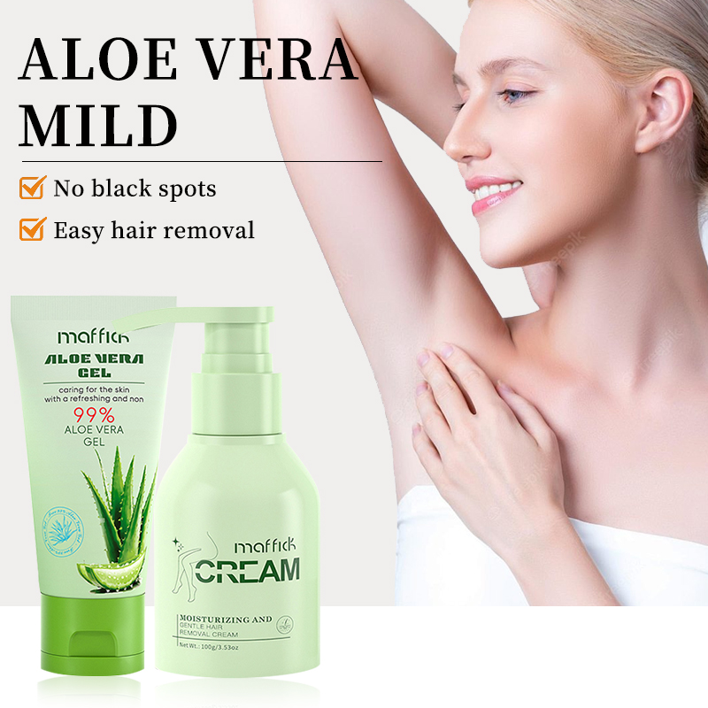 Hair Care With Aloe Vera - maffick Aloe Vera Gentle Hair Removal