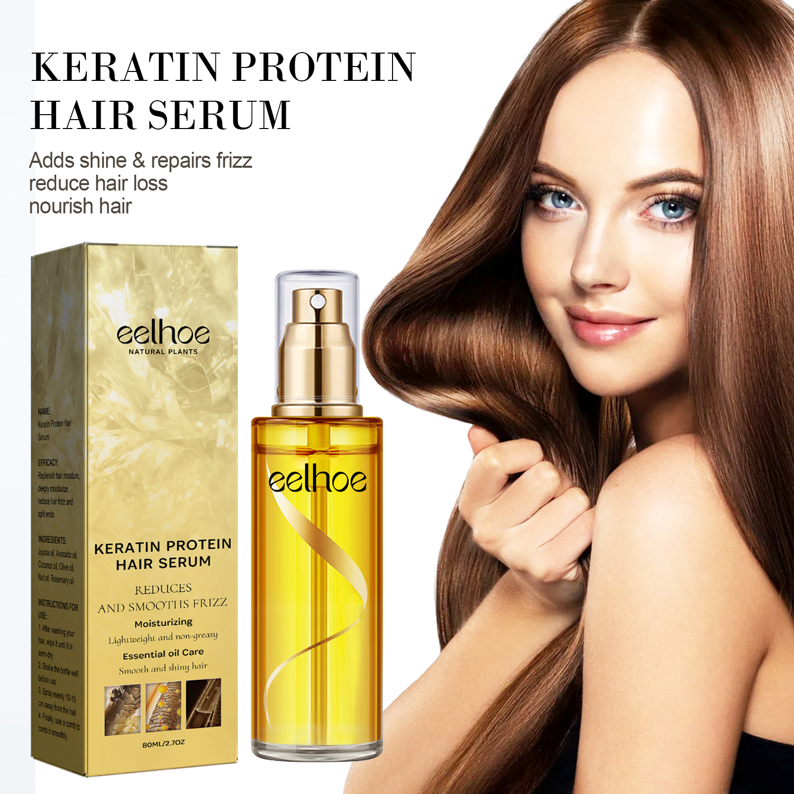 Keratin Hair Growth Care Essen - Hair Care For Curly Dry Hair recensie en prijs