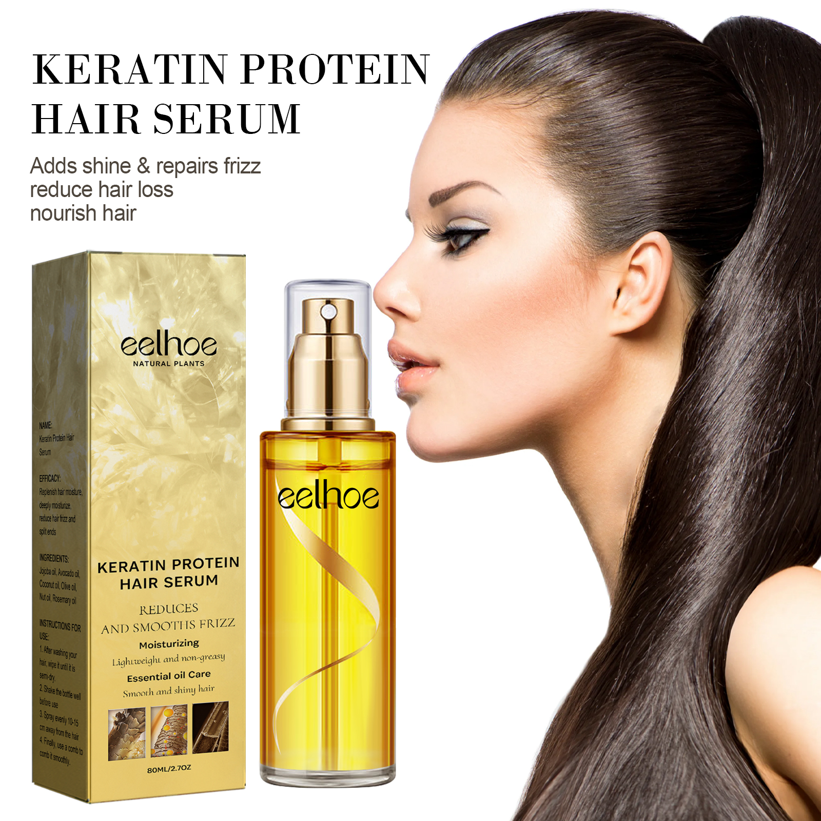 Keratin Hair Growth Care Essen - Hair Care For Curly Dry Hair recensie en prijs
