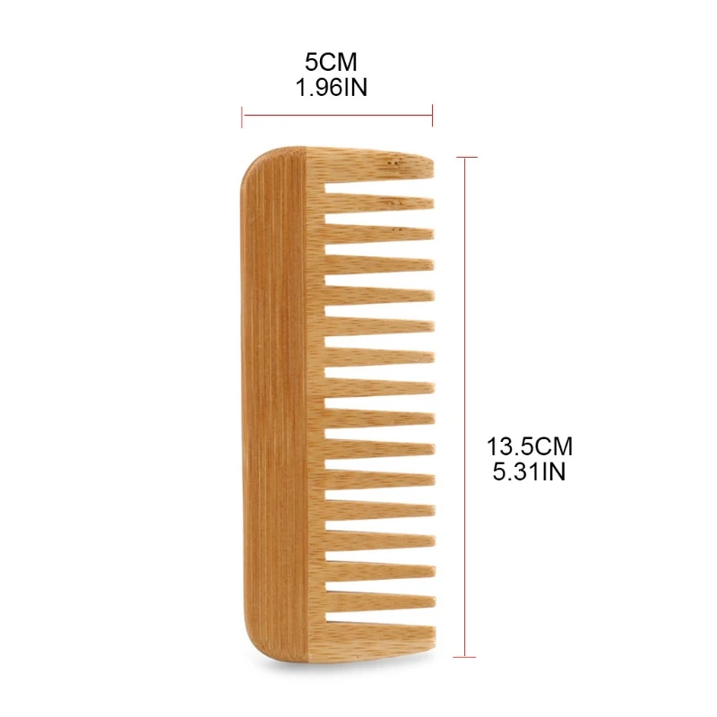 Natural Bamboo Wide Toothed Co - Detangling Wide Comb recensie en prijs