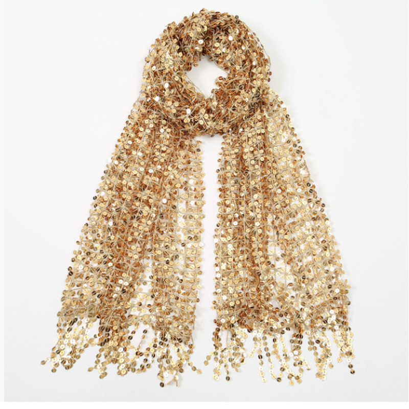 Boho Sequin Mesh Headscarf Gol - Hair Net Invisible recensie en prijs