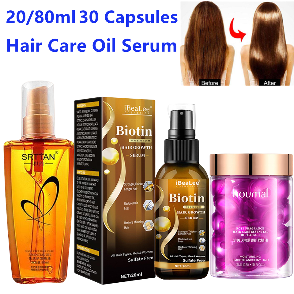 20/80ml 30 Capsules Biotin Hai - Hair Care Essence Oil Spray recensie en prijs