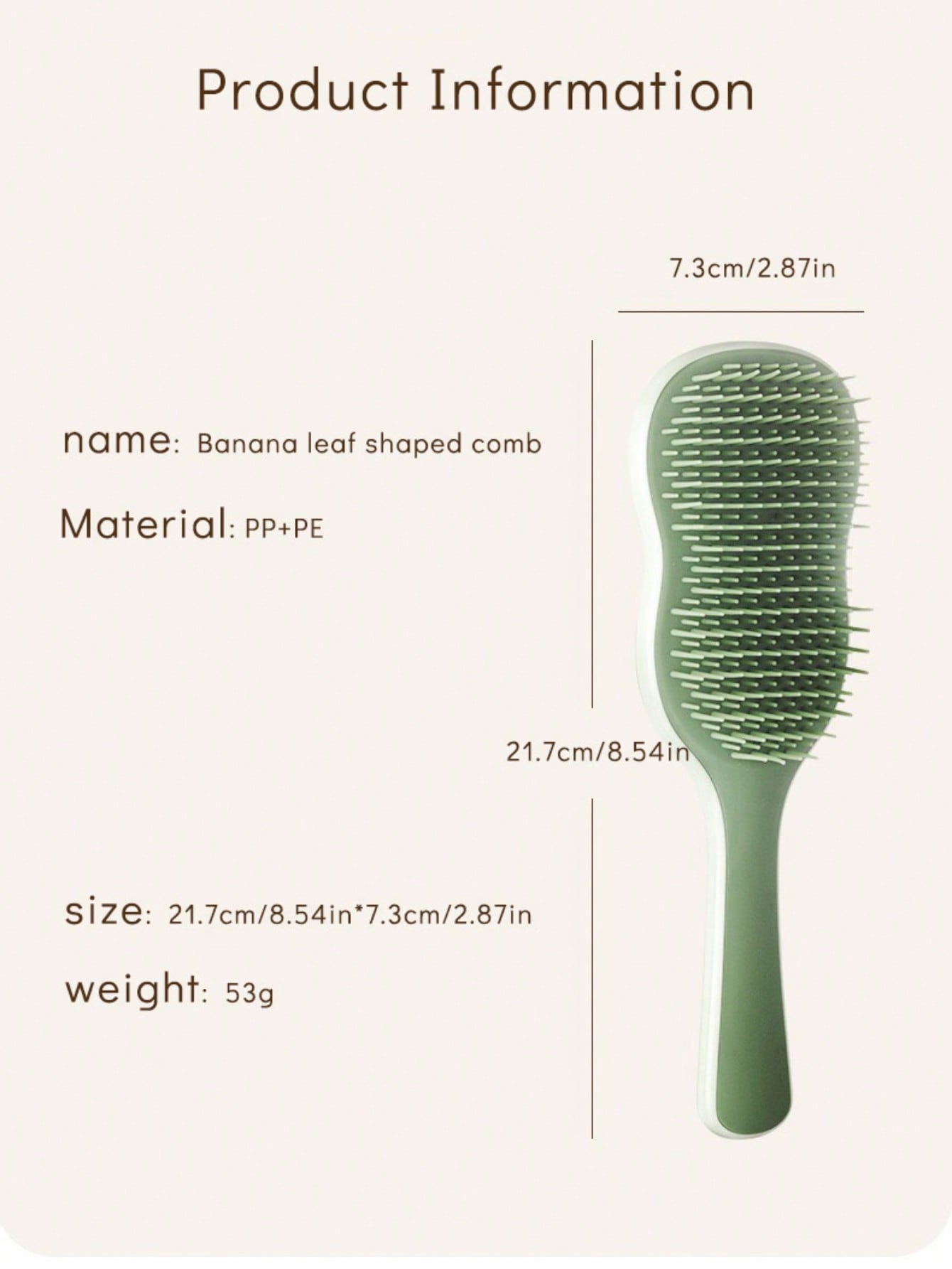 1pc Natural Smooth Hair Brush, - Hair Care For Curly Dry Hair recensie en prijs