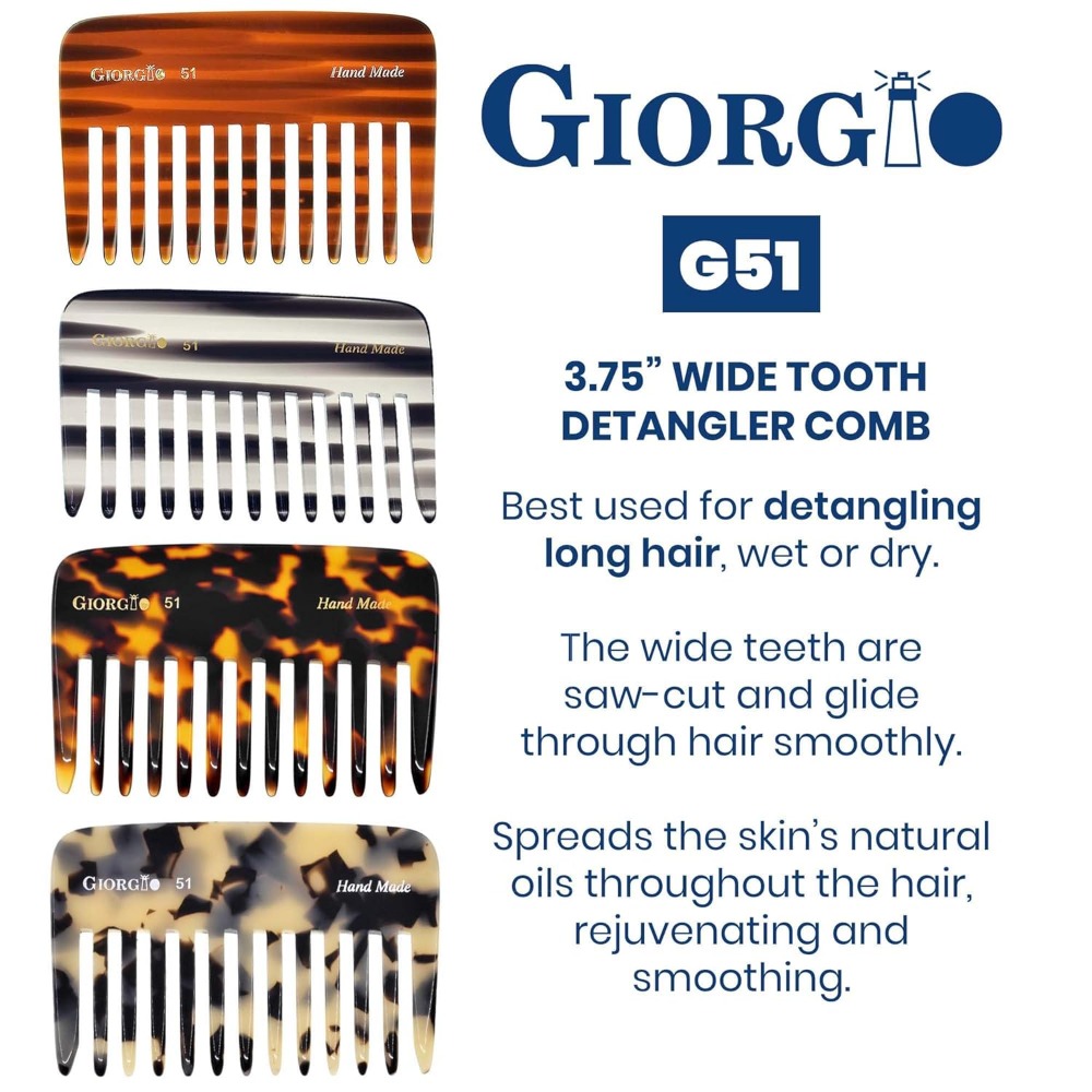 G51 Wide Tooth Detangling Comb - Hair Care For Curly Dry Hair recensie en prijs