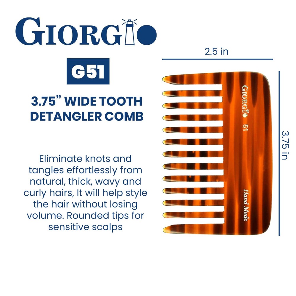 G51 Wide Tooth Detangling Comb - Hair Care For Curly Dry Hair recensie en prijs