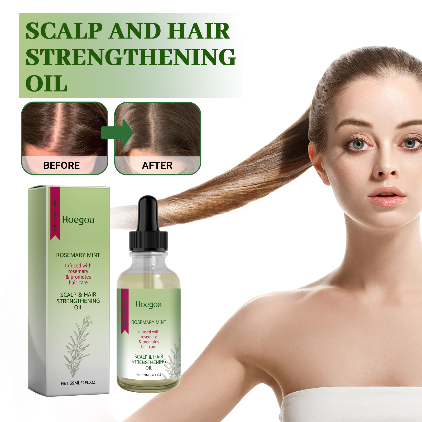 Hoegoa Rosemary Hair Repair Oi - Hair Care For Curly Dry Hair recensie en prijs