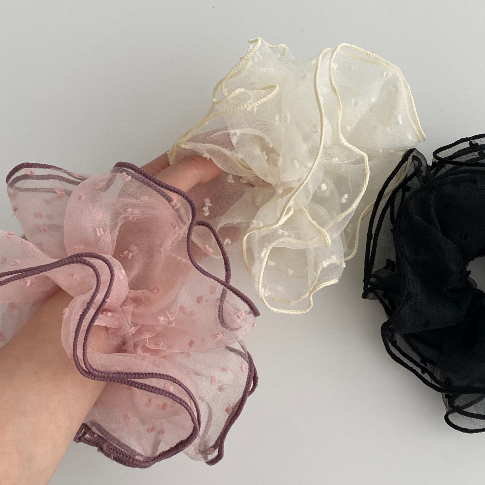 1PC Summer Ruffled Sheer Tulle - Hair Net Invisible recensie en prijs