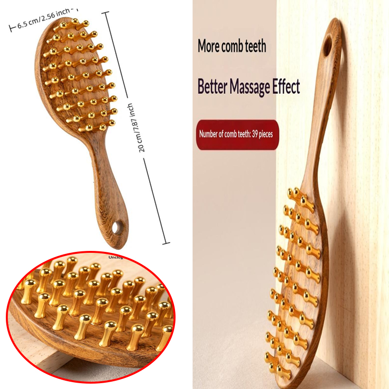 1PCS  Head Copper Tooth Massag - Detangling Wide Comb recensie en prijs