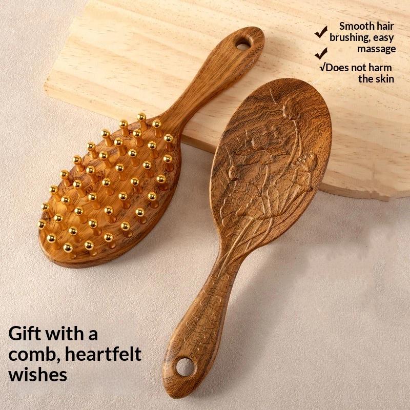 1PCS  Head Copper Tooth Massag - Detangling Wide Comb recensie en prijs
