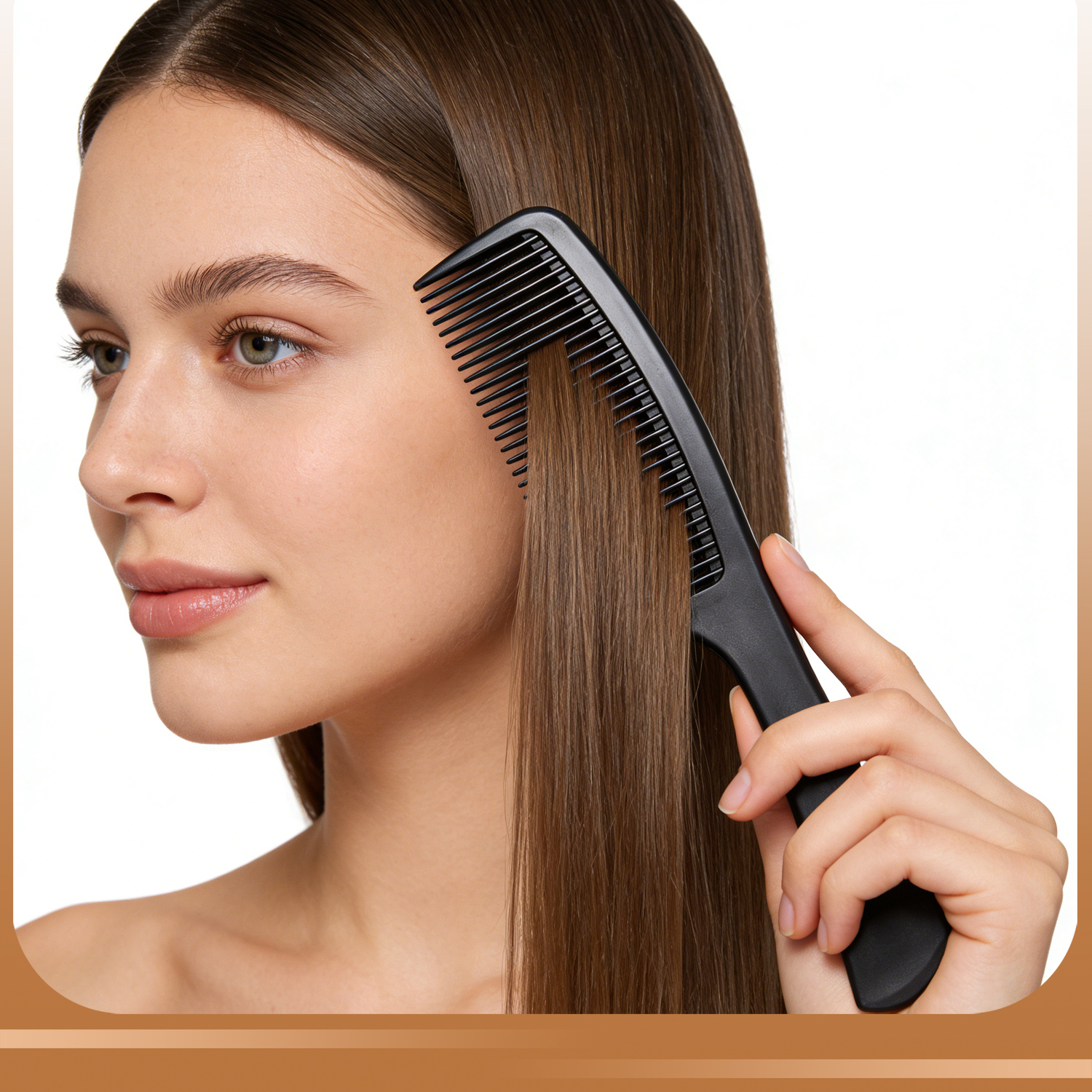 1PCS Teeth Black Plastic Heat- - Detangling Wide Comb recensie en prijs