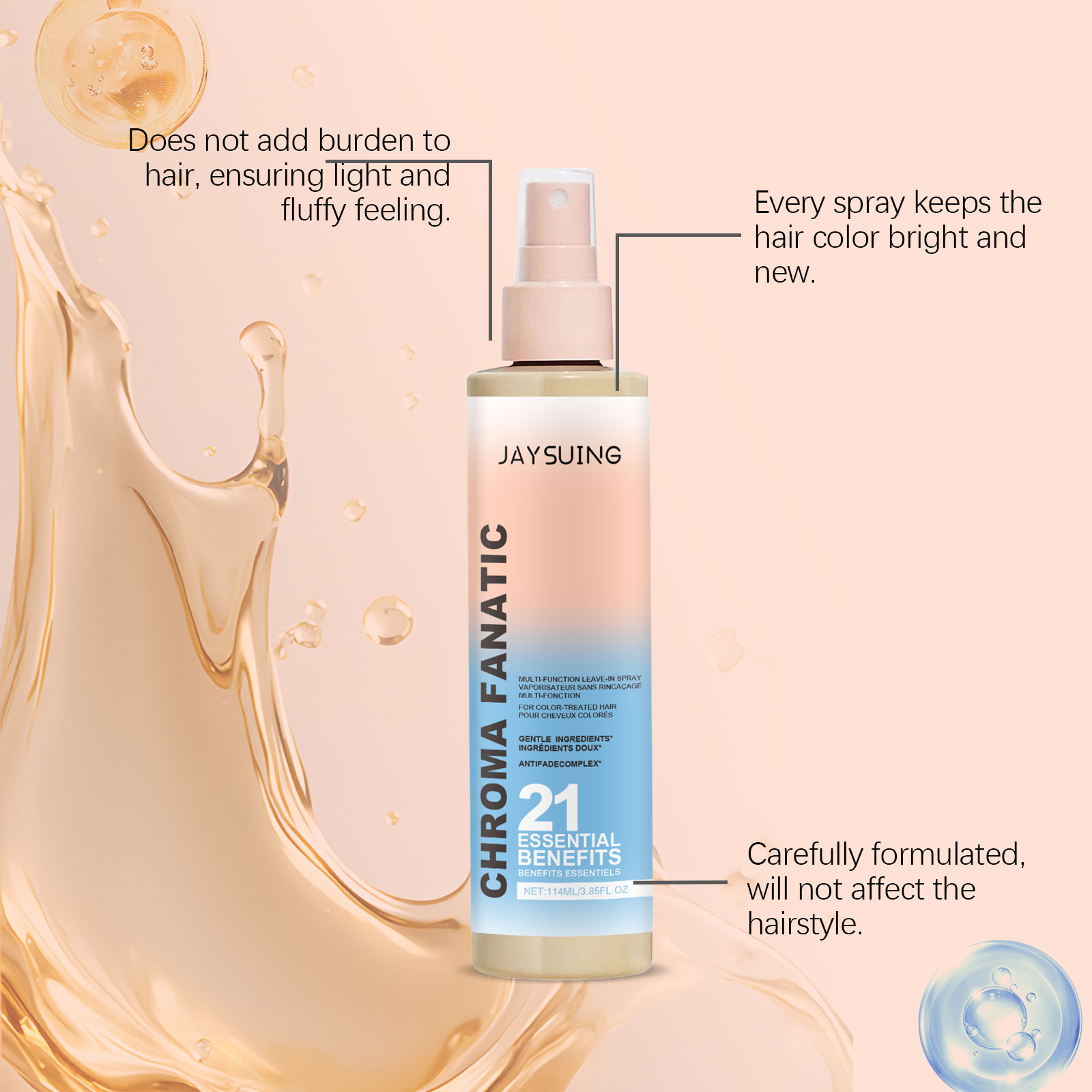 Moisturizing Spray for Hair Sc - Hair Care Essence Oil Spray recensie en prijs