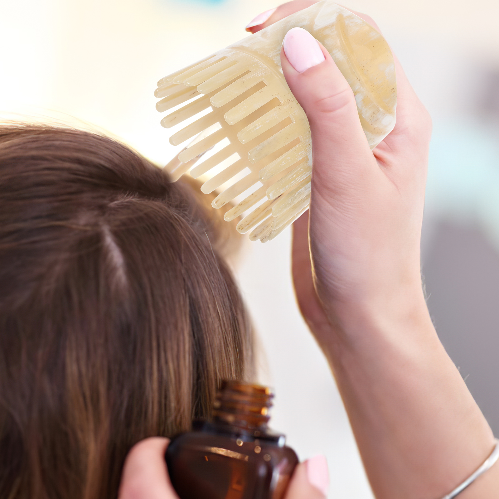 Portable Oxhorn Haircomb With  - Hair Care Tips recensie en prijs