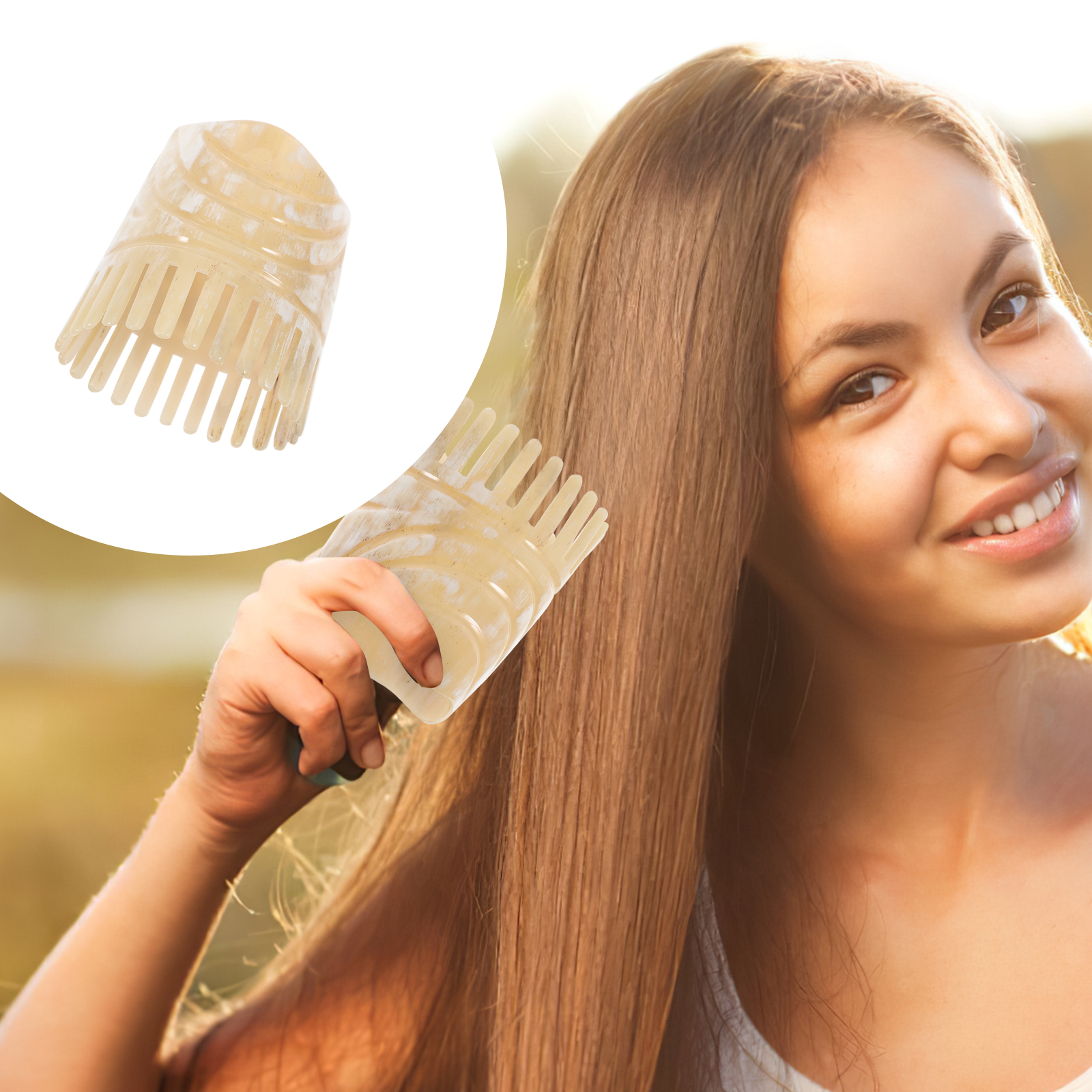 Portable Oxhorn Haircomb With  - Hair Care Tips recensie en prijs