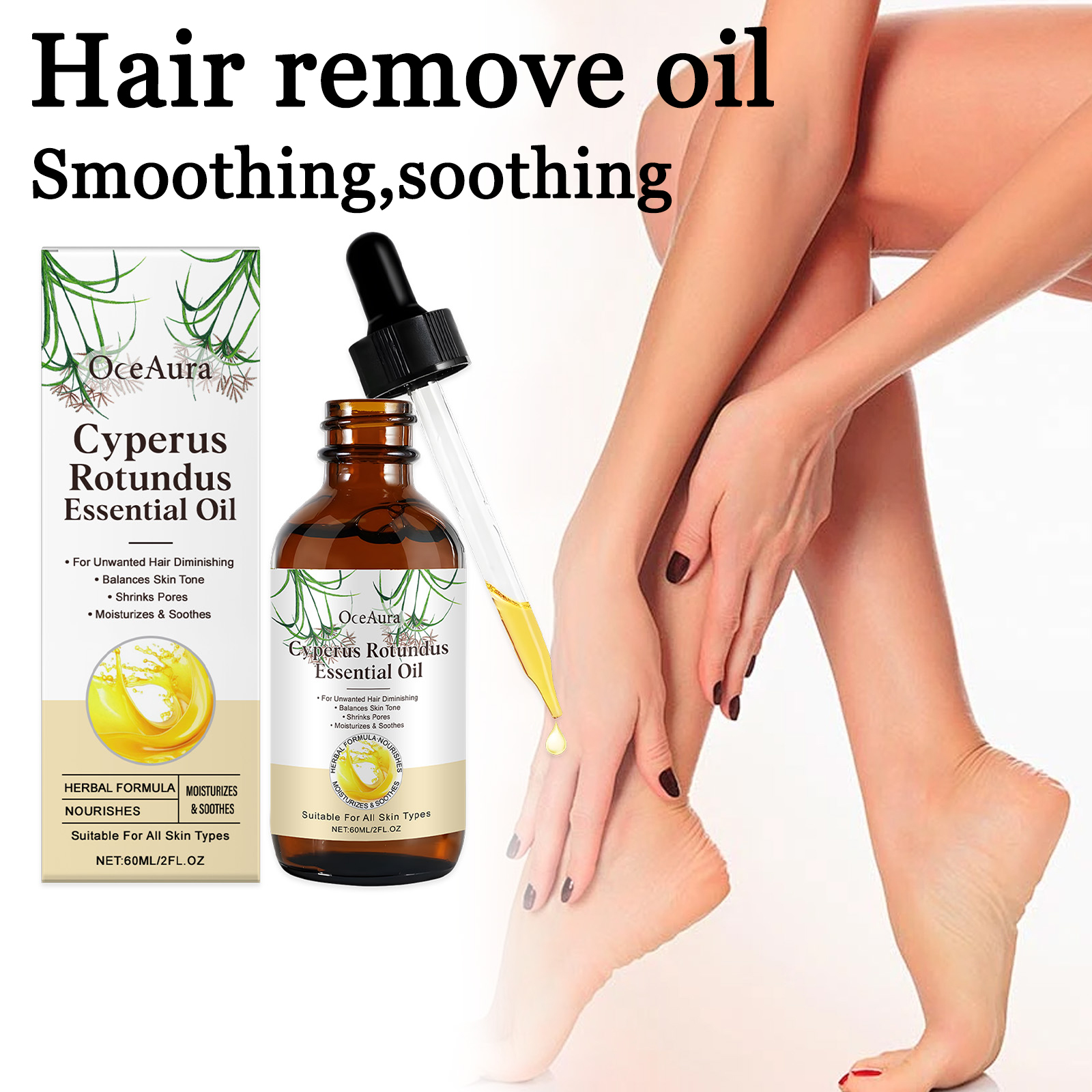 60ML Cyperus Rotundus Body Oil - Hair Care With Aloe Vera recensie en prijs