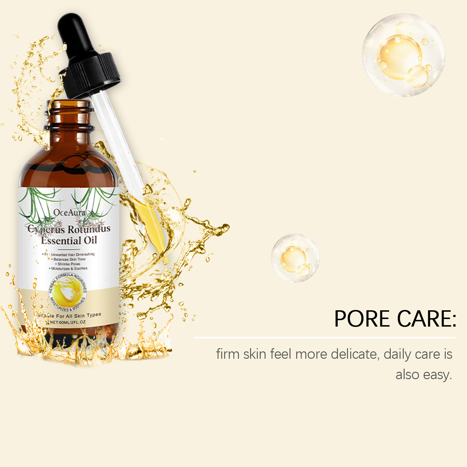 60ML Cyperus Rotundus Body Oil - Hair Care With Aloe Vera recensie en prijs