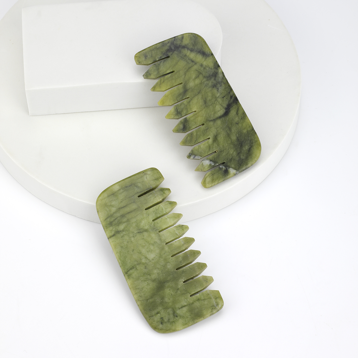 1pc Natural Jade Massage Comb  - Detangling Wide Comb recensie en prijs