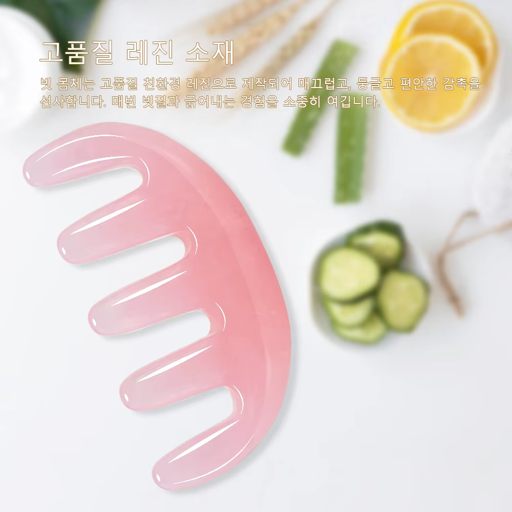 Five Tooth Resin Marble Wide T - Detangling Wide Comb recensie en prijs