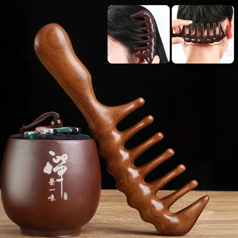 Natural Sandalwood Hair Combs  - Detangling Wide Comb recensie en prijs
