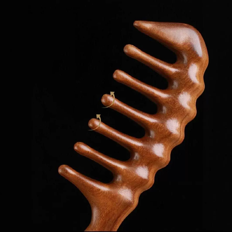 Natural Sandalwood Hair Combs  - Detangling Wide Comb recensie en prijs