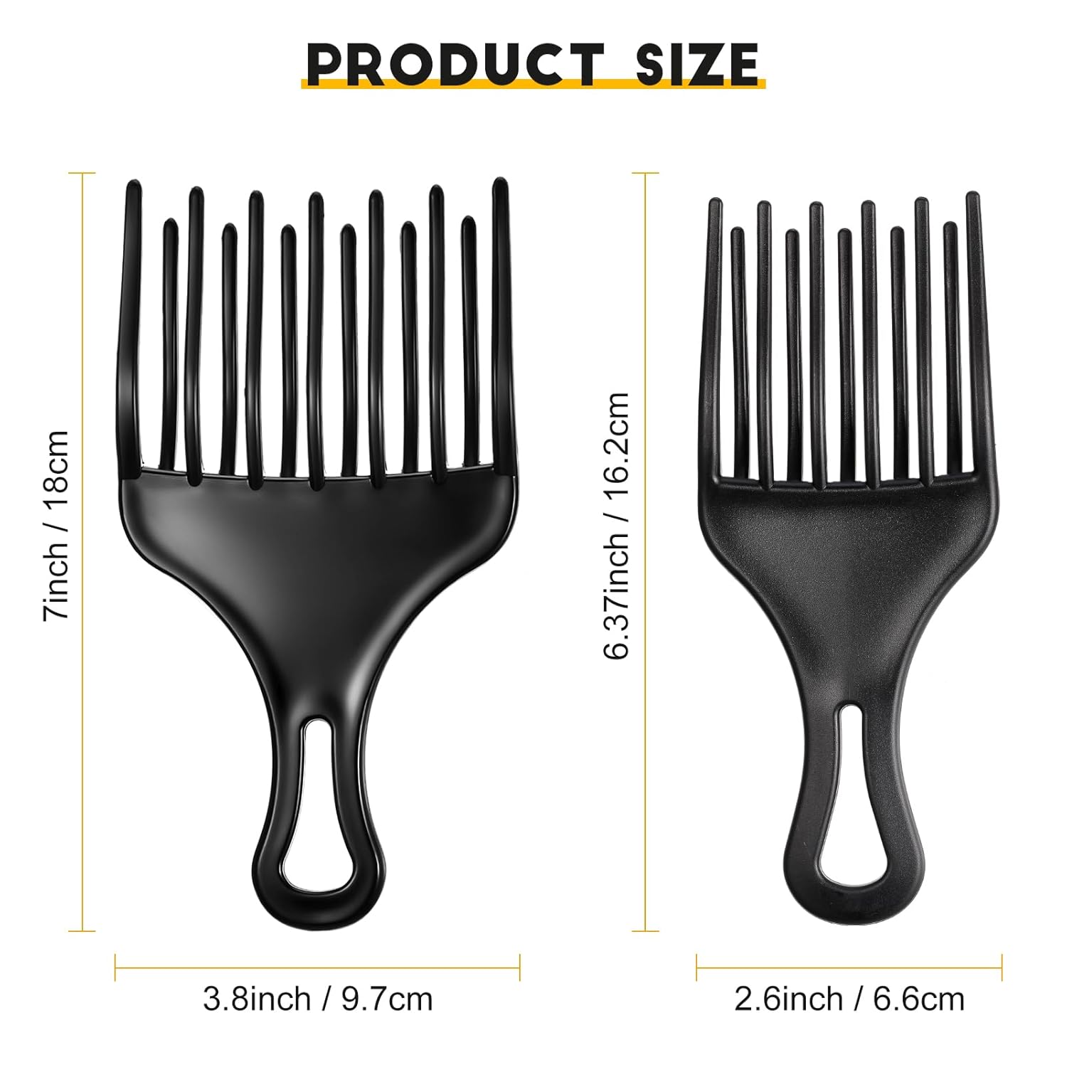 2Pcs Double Fist Shaped Hair L - Detangling Wide Comb recensie en prijs