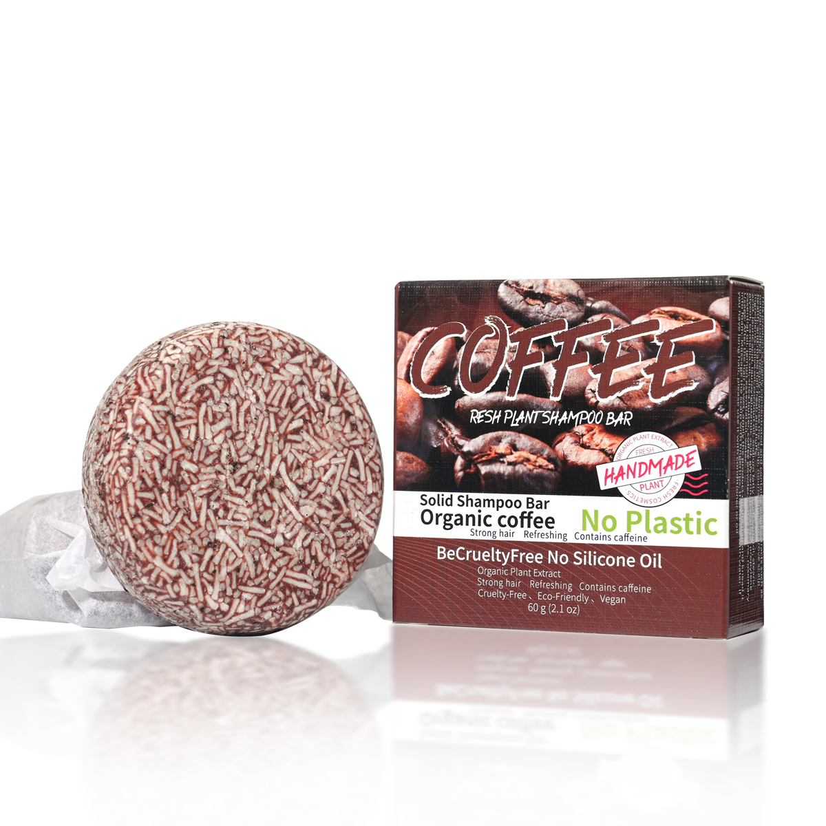 J+60g Coffee Solid Shampoo Moi - Hair Care Dandruff recensie en prijs