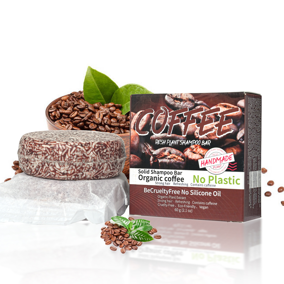 J+60g Coffee Solid Shampoo Moi - Hair Care Dandruff recensie en prijs