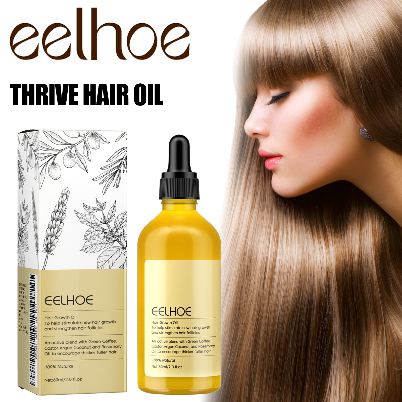 Rosemary Hair Growth Oil 60ml  - Hair Care For Hair Loss recensie en prijs