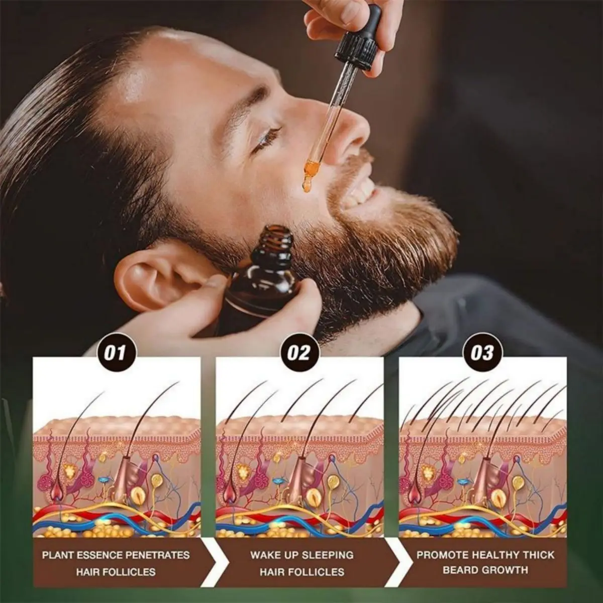 Fast Beard Growth Oil Beard Oi - Hair Care Essence Oil Spray recensie en prijs