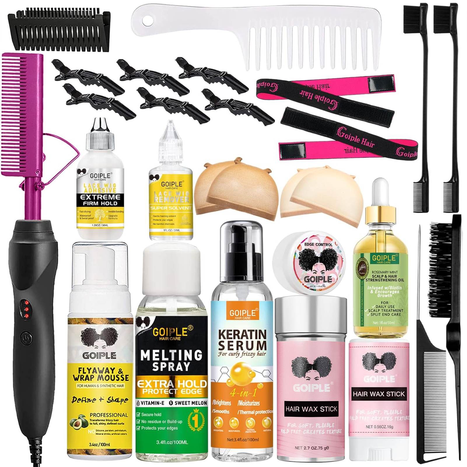 GOIPLE Professional Wig Instal - Rosemary Hair Oil recensie en prijs