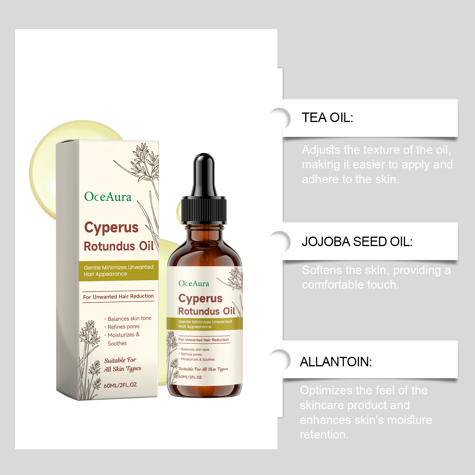 Cyperus Rotundus Hair Removal  - Hair Care Essence Oil Spray recensie en prijs
