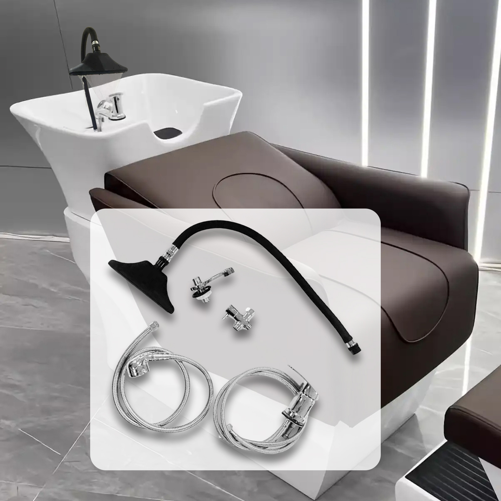 Shampoo Sink Shower Head Hair  - Hair Care Salon recensie en prijs