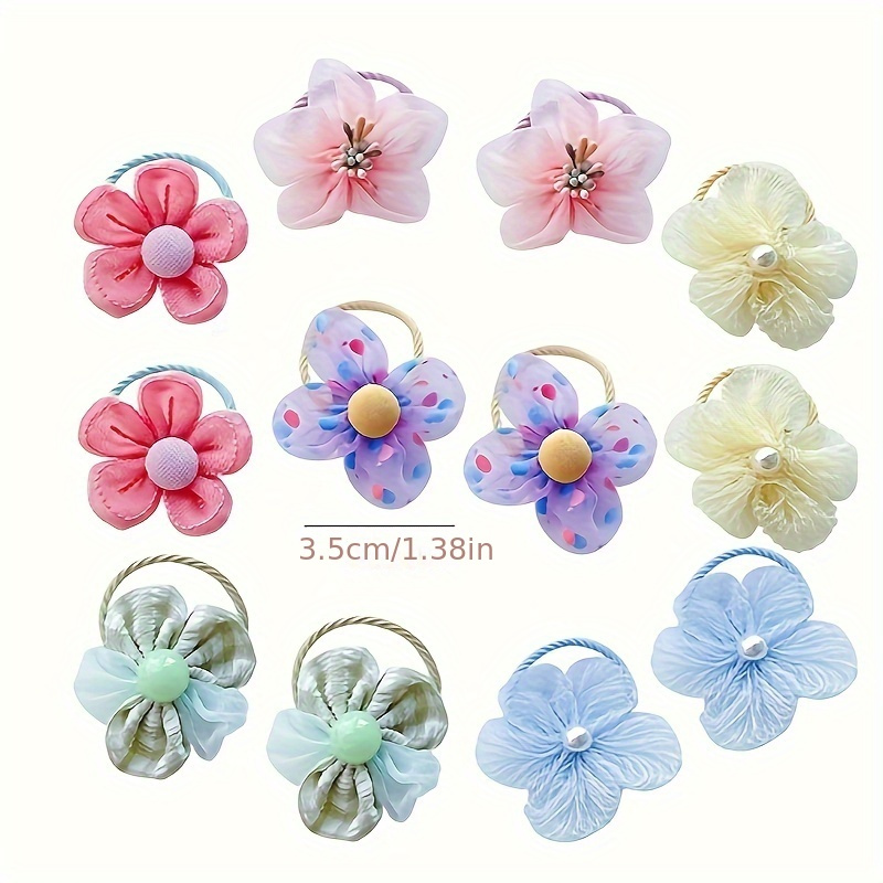 10Pcs Children's mesh flower h - Hair Net Invisible recensie en prijs