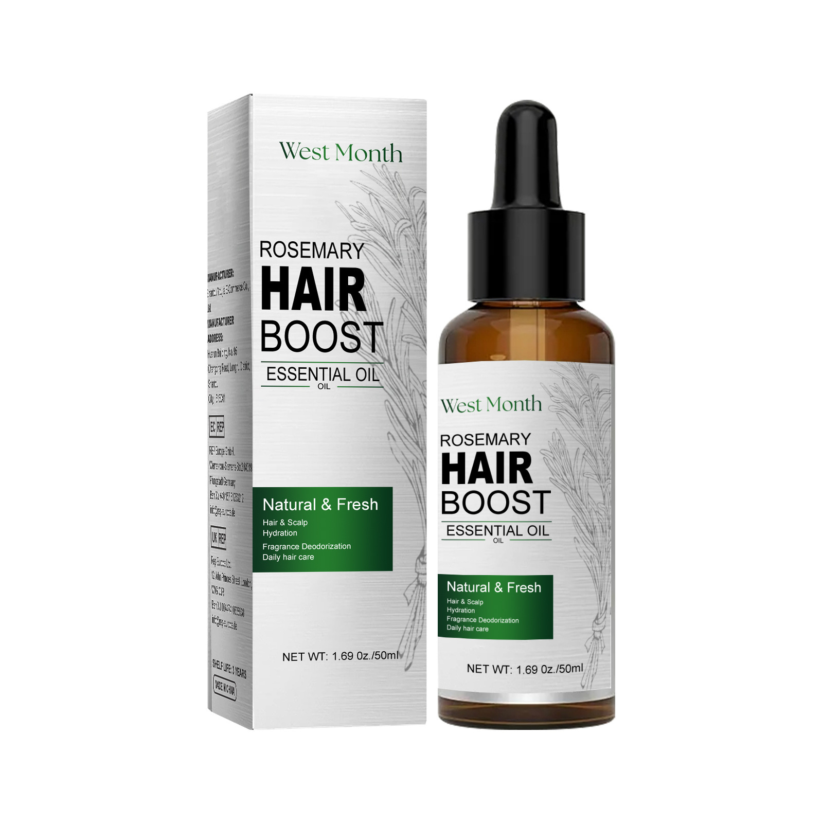 Hair Growth Essential Oil Rose - Rosemary Hair Oil recensie en prijs
