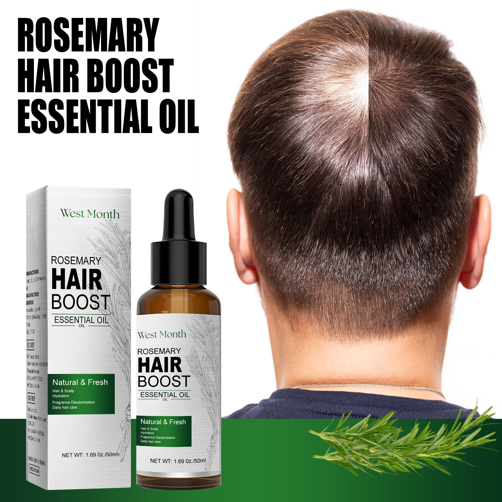 Hair Growth Essential Oil Rose - Rosemary Hair Oil recensie en prijs
