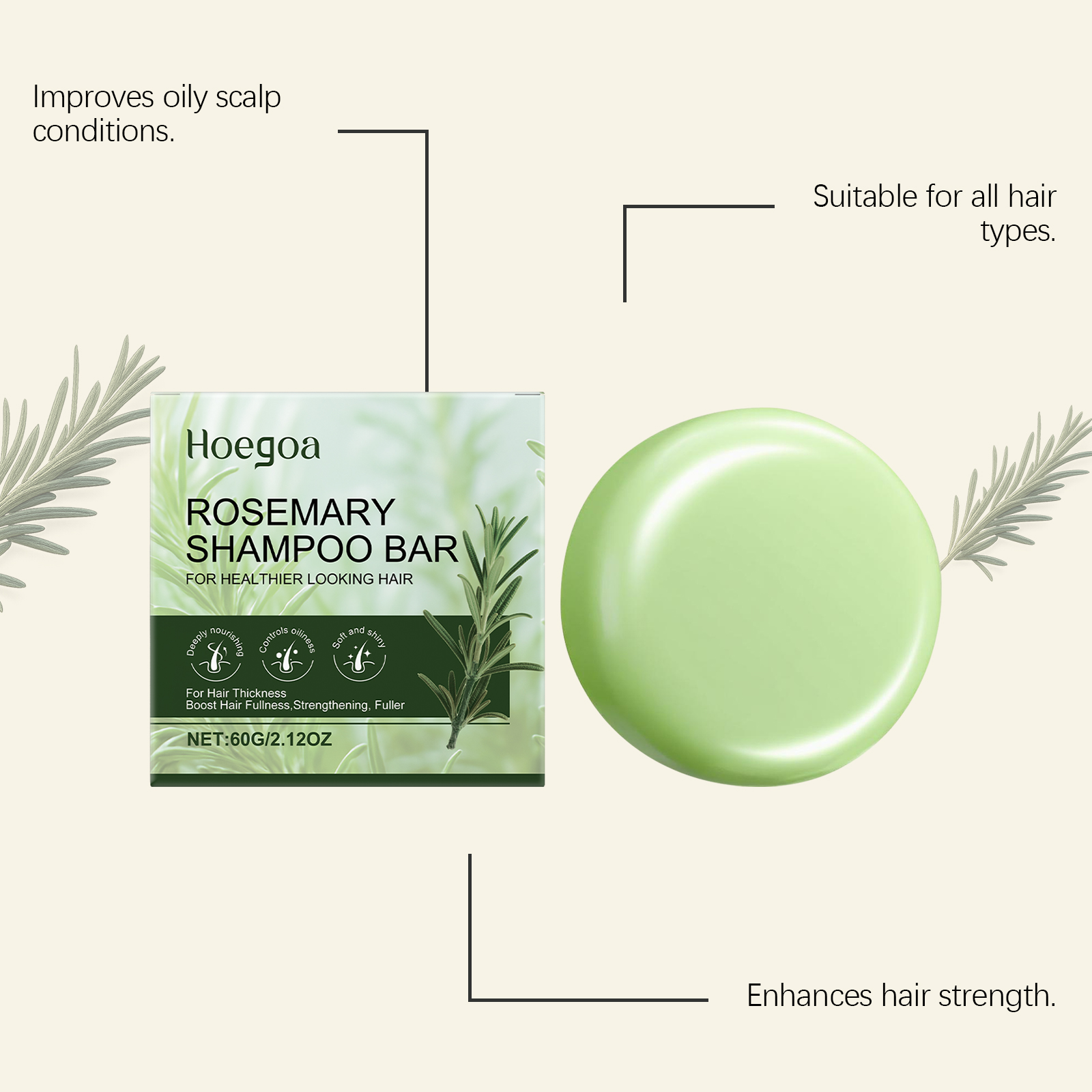 Hoegoa Rosemary Shampoo Bar Oi - Rosemary Hair Oil recensie en prijs